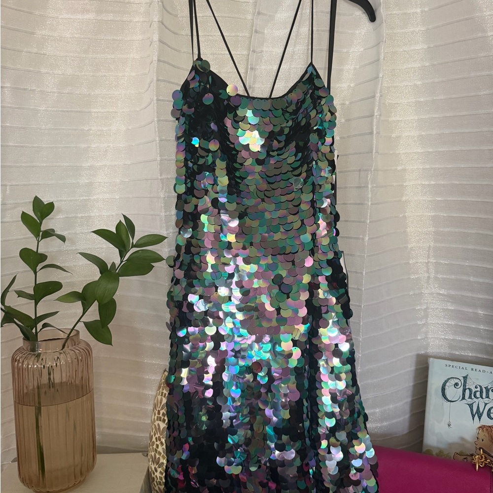 Macy's Iridescent Sequin Dress
